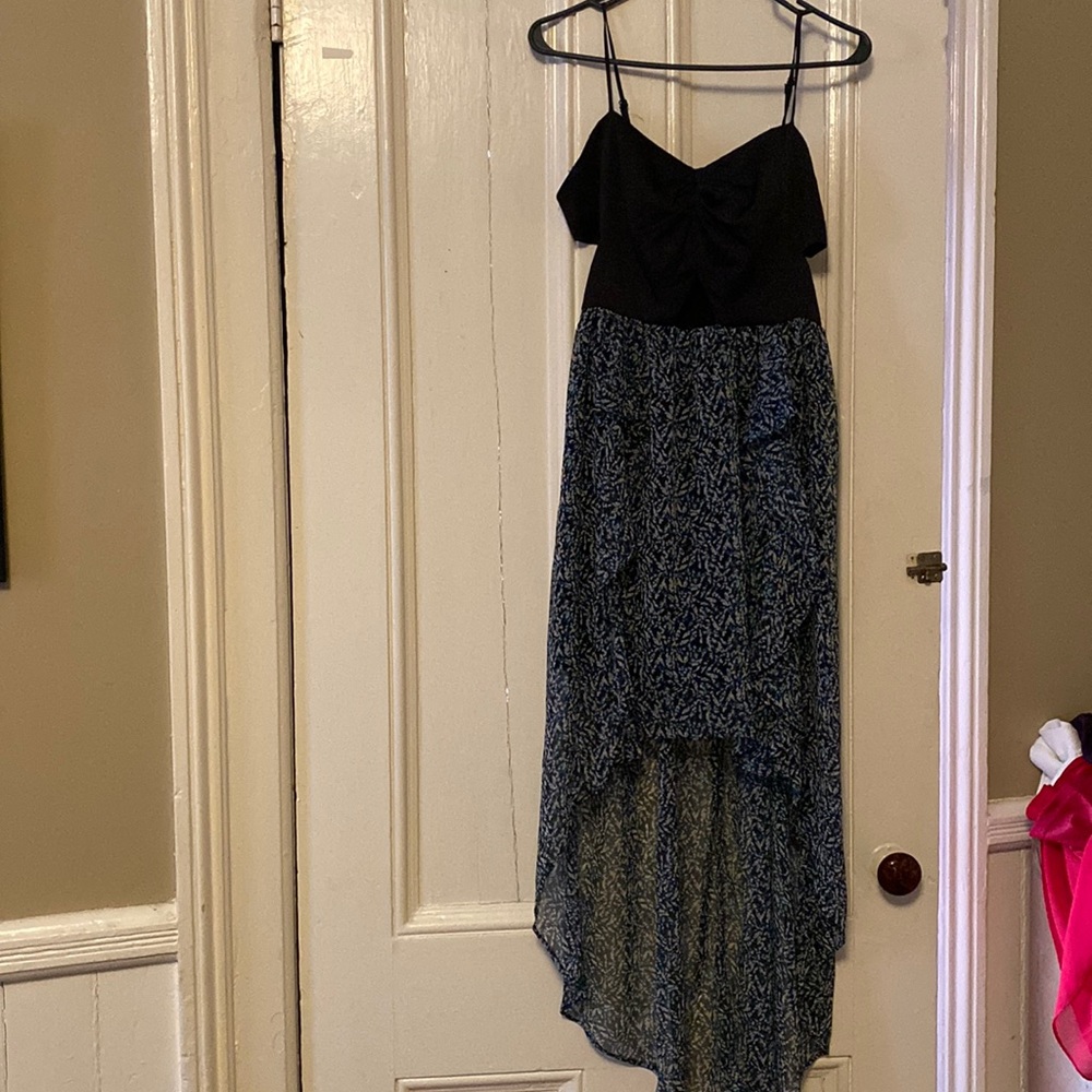 BCBG High low cut-out dress
